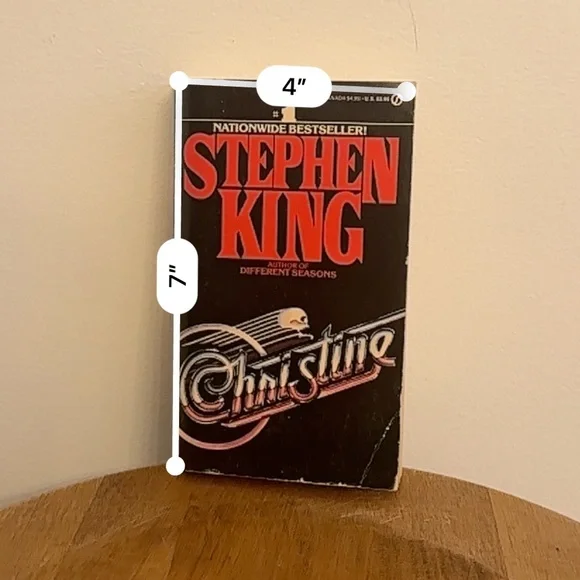 SOLD Christine Book Stephen King 1983 Signet Paperback First Printing Thriller - Picture 13 of 14